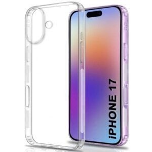 Transparent mobile back cover made of clear TPU with shockproof corners
